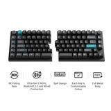 Keychron Q11 Ultra 8K Wireless Custom Mechanical Keyboard Zwart, US lay-out (QWERTY), Keychron Silk POM Brown, 100%, RGB leds, KSA double-shot PBT, hot swap, 2.4GHz | Bluetooth 5.2 | USB-C