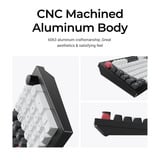 Keychron Q5 HE QMK Wireless Custom Keyboard, toetsenbord Zwart/wit, US lay-out, Gateron Double-Rail Magnetic Nebula, RGB leds, 96%, OSA double-shot PBT, hot swap, Knob, 2.4GHz | Bluetooth 5.1 | USB-C