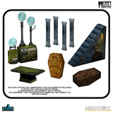  Mezco's Monsters 5 Points Action Figures Tower of Fear Deluxe Set 9 cm Speelset 