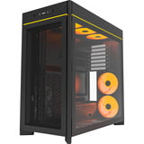 Montech HS01 PRO midi tower behuizing Zwart | 2x USB-A | 1x USB-C | RGB | Window