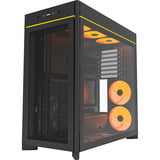 Montech HS01 PRO midi tower behuizing Zwart | 2x USB-A | 1x USB-C | RGB | Window