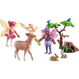 PLAYMOBIL Princess Magic - Feeën met bosdieren Constructiespeelgoed 71800