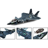 Sluban ModelBricks - J20SS Stealth Aircraft Metal Coating Version Constructiespeelgoed Schaal 1:44