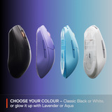 SteelSeries Rival 3 Wireless Gen 2 gaming muis Lavendel, 18.000 DPI, RGB, 2.4Ghz / Bluetooth 5.0