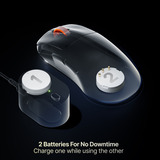 SteelSeries Rival Pro gaming muis Wit, 100 - 42.000 DPI, 8K, UWB / 6 GHz