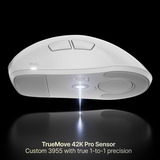 SteelSeries Rival Pro gaming muis Wit, 100 - 42.000 DPI, 8K, UWB / 6 GHz