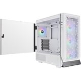 Thermaltake Ceres 500 TG ARGB Snow midi tower behuizing Wit | 2x USB-A | 1x USB-C | Tempered Glass