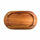 Victoria Acacia plank voor Serveerschaal 34 x 17 cm onderzetter Houtkleur