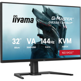 iiyama G-Master Red Eagle GB3261UHSCP-B1 31.5" 4K Ultra HD gaming monitor Zwart (mat), 1x DisplayPort, 2x HDMI, 3x USB-C, 2x USB-A, 144 Hz, 144 Hz, HDMI, DisplayPort, USB-C, Audio, AMD FreeSync 