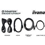iiyama G-Master Red Eagle GB3261UHSCP-B1 31.5" 4K Ultra HD gaming monitor Zwart (mat), 1x DisplayPort, 2x HDMI, 3x USB-C, 2x USB-A, 144 Hz, 144 Hz, HDMI, DisplayPort, USB-C, Audio, AMD FreeSync 