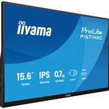 iiyama ProLite P1671HSC-B1 15.6" monitor Zwart, 1x Mini HDMI (Type-C), 2x USB-C, Audio