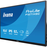 iiyama ProLite P1671HSC-B1 15.6" monitor Zwart, 1x Mini HDMI (Type-C), 2x USB-C, Audio