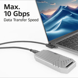 ACT Connectivity USB 3.2 USB-C (recht) naar USB-C (links/rechts haaks) kabel Zwart, 10 Gbit/s, 60W, 0,5 meter