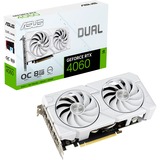 ASUS GeForce RTX 4060 Dual EVO White OC Edition grafische kaart DLSS 3, 3x DisplayPort, 1x HDMI 2.1
