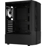 Aerocool Quantum Mesh v3 midi tower behuizing Zwart/grijs | 3x USB-A | RGB | Window