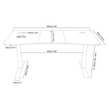 Arozzi Arena Gaming Desk - Pink Roze