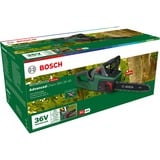 Bosch AdvancedChain 36V-35-40 elektrische kettingzaag Groen/zwart, Accu en oplader niet inbegrepen