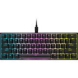 Corsair K65 RGB MINI, gaming toetsenbord Zwart, US lay-out, Cherry MX RGB Red, RGB leds, 60%, PBT double-shot