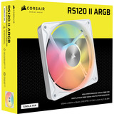 Corsair RS120 II ARGB case fan Wit, 120 x 120 x 26 mm, PWM