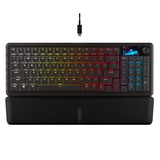 Corsair VANGUARD 96 WIRELESS RGB mechanisch gaming toetsenbord Zwart, US lay-out (QWERTY), Corsair MLX Plasma, 96%, RGB, Keycaps PBT double-shot, ABS single-shot, Hot-swap, RF2.4 / USB / Bluetooth