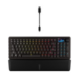 Corsair VANGUARD 96 WIRELESS RGB mechanisch gaming toetsenbord Zwart, US lay-out (QWERTY), Corsair MLX Plasma, 96%, RGB, Keycaps PBT double-shot, ABS single-shot, Hot-swap, RF2.4 / USB / Bluetooth