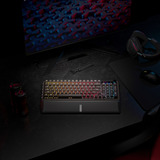 Corsair VANGUARD 96 WIRELESS RGB mechanisch gaming toetsenbord Zwart, US lay-out (QWERTY), Corsair MLX Plasma, 96%, RGB, Keycaps PBT double-shot, ABS single-shot, Hot-swap, RF2.4 / USB / Bluetooth