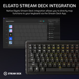 Corsair VANGUARD 96 WIRELESS RGB mechanisch gaming toetsenbord Zwart, US lay-out (QWERTY), Corsair MLX Plasma, 96%, RGB, Keycaps PBT double-shot, ABS single-shot, Hot-swap, RF2.4 / USB / Bluetooth