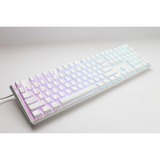 Ducky One 3 Classic Pure White RGB mechanisch toetsenbord Wit, US lay-out (QWERTY), Cherry MX Speed Silver, 100%, RGB led, Double-shot PBT, Hot-swappable, QUACK Mechanics