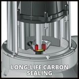 EINHELL GC-DP 7035 N ECO PLUS Vuilwaterpomp Roestvrij staal/rood