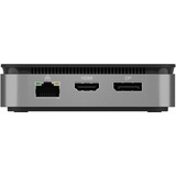 ICY BOX IB-DK408-C41 dockingstation antraciet, USB-C, USB-A, HDMI, DisplayPort, RJ-45