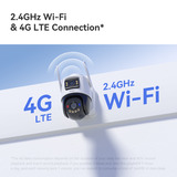 Imou AOV Dual lens 5MP+5MP buitencamera bundel Wit, 2 stuks, 3K, 4G LTE, WiFi 6, Solar panel