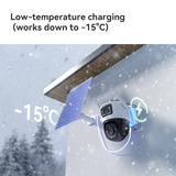 Imou AOV Dual lens 5MP+5MP buitencamera bundel Wit, 2 stuks, 3K, 4G LTE, WiFi 6, Solar panel