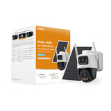 Imou AOV Dual lens 5MP+5MP buitencamera bundel Wit, 2 stuks, 3K, 4G LTE, WiFi 6, Solar panel