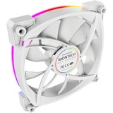 Montech RX120 PWM RGB case fan Wit, 120 x 25 x 120 mm, 3-pin ARGB