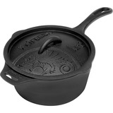 Petromax Petromax Kasserolle mit Deckel kr2 kookpan Zwart