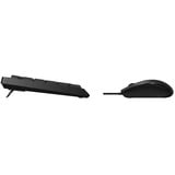 Qware Hamilton bedrade combo desktopset Zwart, EU lay-out (QWERTY), Membraan, 100%