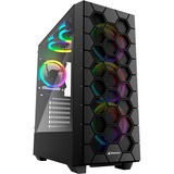 Sharkoon RGB HEX Tower-behuizing Zwart