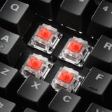 Sharkoon SKILLER SGK30 Red, gaming toetsenbord Zwart, US lay-out, Huano Red, RGB leds