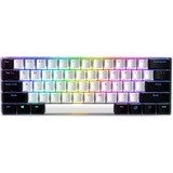 Sharkoon SKILLER SGK50 S4, gaming toetsenbord Wit/zwart, US lay-out, Kailh Brown, RGB leds, Hot-swappable, 60%