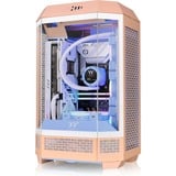 Thermaltake The Tower 300 - Peach Fuzz mini tower behuizing Perzik | 3x USB-A | Tempered Glass