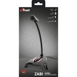 Trust GXT 215 Zabi LED-Illuminated USB Gaming Microphone microfoon Zwart