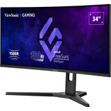 ViewSonic VX3418-2KPC UWQHD gaming monitor 34" Curved UltraWide  Zwart, 2x HDMI, 2x DisplayPort, 180 Hz