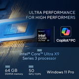 ASUS ExpertBook Ultra B9406CAA-TH1964X-S 14"  Copilot+ laptop Grijs | Core Ultra X9 388H | Intel Arc B390 | 32 GB | 1 TB SSD