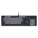 CHERRY KC 500 MX LP, toetsenbord Zwart, US lay-out, Cherry MX Low Profile 2.0 Ivory, White led, PBT keycaps