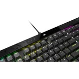 Corsair K70 MAX RGB, gaming toetsenbord Zwart, US lay-out, Corsair MGX, RGB leds, PBT double-shot