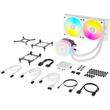 Corsair iCUE LINK TITAN 240 RX RGB White waterkoeling Wit, 4-pins PWM fan-connector