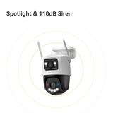 Imou Cruiser Dual 2 Pro beveiligingscamera Wit, 4MP, WiFi 6, LAN