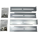 Inter-Tech 26" telescopische railset voor IPC-behuizing inbouwrails Zilver