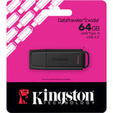 Kingston DataTraveler Exodia 64 GB usb-stick Zwart, USB-A 3.2 Gen 1 (5 Gbit/s)