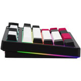 LORGAR KBP70TKLW RGB mechanisch gaming toetsenbord Zwart, US lay-out (QWERTY), LOGAR Toxic Purple, 80% (TKL)	, RGB, Hot-swappable, PBT Double-shot, Bluetooth | 2.4GHz | USB